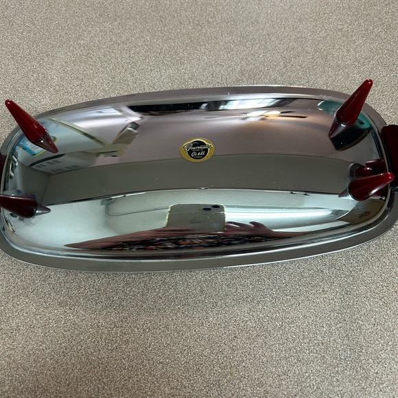 Elegant Silver Chrome vintage Tray - Picture 3 of 4